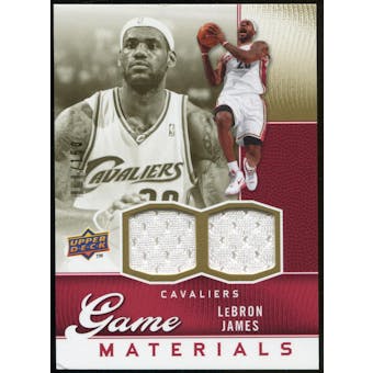 2009/10 Upper Deck Game Materials Gold #GJLJ LeBron James /150