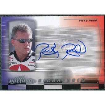 2000 Upper Deck Maxximum Signatures #RR Ricky Rudd Autograph