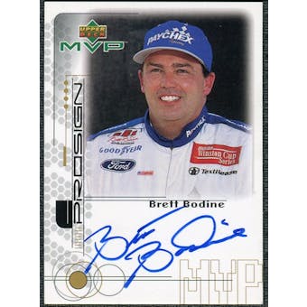 1999 Upper Deck MVP ProSign #BDH Brett Bodine Gold Autograph