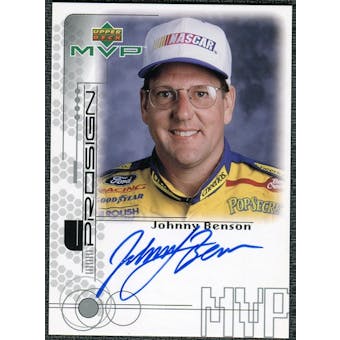 1999 Upper Deck MVP ProSign #JBeR Johnny Benson Silver Autograph