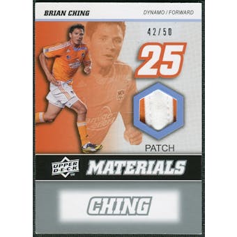 2008 Upper Deck MLS Materials Patch #MM1 Brian Ching 42/50