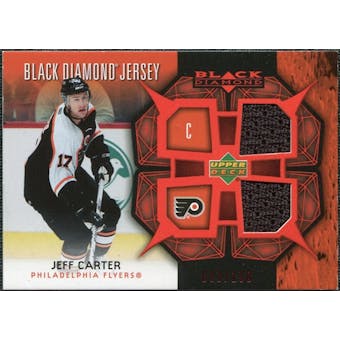 2007/08 Upper Deck Black Diamond Jerseys Ruby Dual #BDJJC Jeff Carter /100