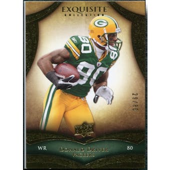 2009 Upper Deck Exquisite Collection #98 Donald Driver /80