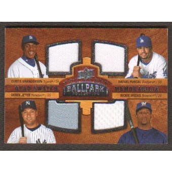 2008 Upper Deck Ballpark Collection #228 Curtis Granderson/Rafael Furcal/Derek Jeter/Rickie Weeks