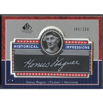 2003 SP Legendary Cuts #HW Honus Wagner Historical Impressions Silver #049/250