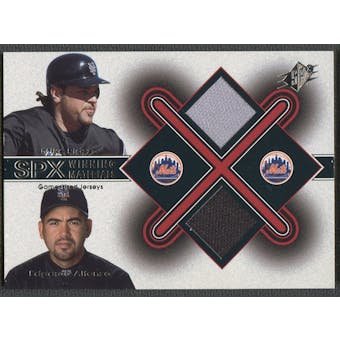 2001 SPx #MPEA Mike Piazza & E.Alfonzo Winning Materials Update Duos Jersey