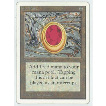 Magic the Gathering Unlimited Single Mox Ruby - MODERATE PLAY (MP)