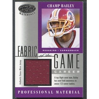 2001 Leaf Certified Materials #114CR Champ Bailey Fabric of the Game #040/123