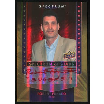 2008 Upper Deck Spectrum Spectrum of Stars Signatures #RF Robert Funaro Autograph