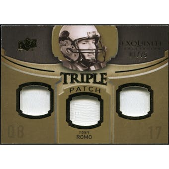 2010 Upper Deck Exquisite Collection Single Player Triple Patch #ETPTR Tony Romo /75