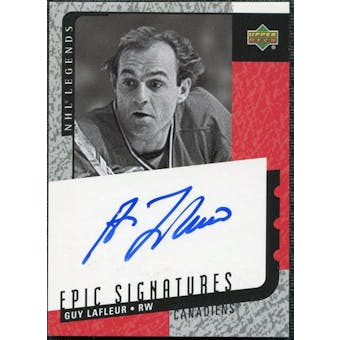 2000/01 Upper Deck Legends Epic Signatures #GL Guy Lafleur Autograph