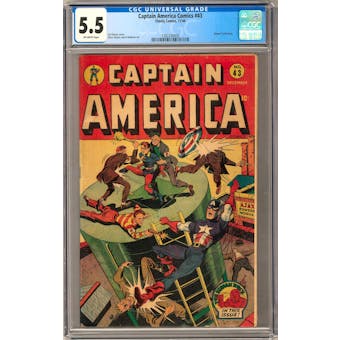 Captain America Comics #43 CGC 5.5 (OW) *1392330008*