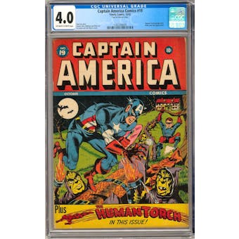 Captain America Comics #19 CGC 4.0 (OW-W) *1392330009*