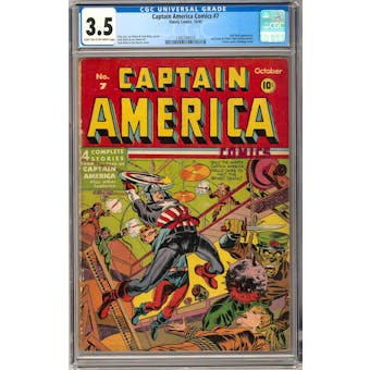 Captain America Comics #7 CGC 3.5 (LT-OW) *1392330010*