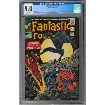 Fantastic Four #52 CGC 9.0 (W) *1392330011*