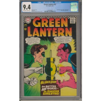 Green Lantern #52 CGC 9.4 (OW-W) *1392818007*