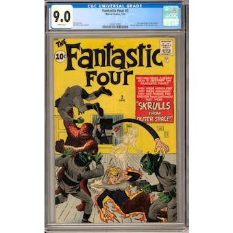 Fantastic Four #2 CGC 9.0 (W) *1393212002*