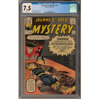 Journey Into Mystery #91 CGC 7.5 (OW) *1393218003*
