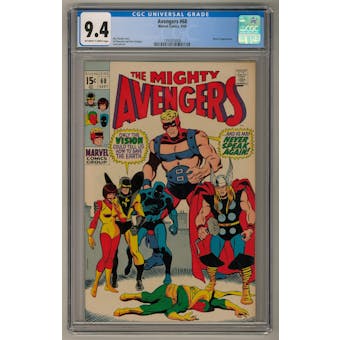 Avengers #68 CGC 9.4 (OW-W) *1393303008*