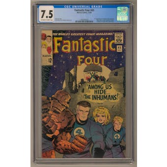 Fantastic Four #45 CGC 7.5 (OW-W) *1393303025*