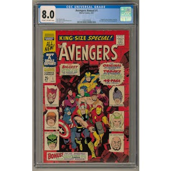 Avengers Annual #1 CGC 8.0 (C-OW) *1393320008*