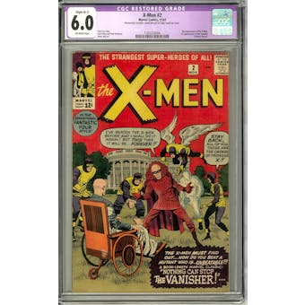 X-Men #2 CGC 6.0 Slight (B-1) Restoration (OW) *1393333004*