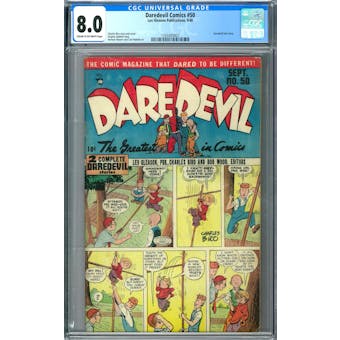 Daredevil Comics #50 CGC 8.0 (C-OW) *1393405007*