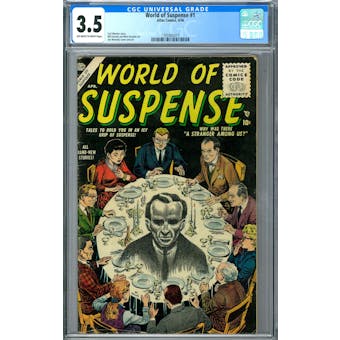 World of Suspense #1 CGC 3.5 (OW-W) *1393405013*