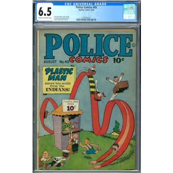 Police Comics #45 CGC 6.5 (C-OW) *1393405021*