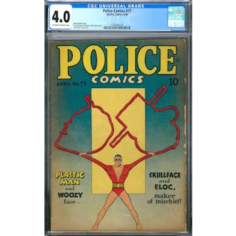 Police Comics #77 CGC 4.0 (OW-W) *1393405026*