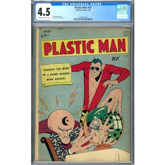 Plastic Man #21 CGC 4.5 (OW-W) *1393405030*
