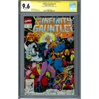 Infinity Gauntlet #6 Stan Lee Signature Series CGC 9.6 (W) *1393422002*