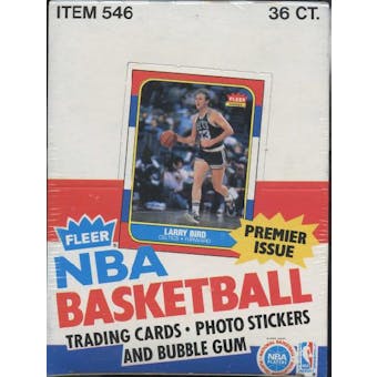 1986/87 Fleer Basketball Display Box
