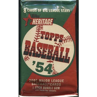2003 Topps Heritage Baseball 24 Ct. Retail Pack Lot