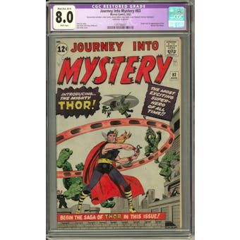 Journey Into Mystery #83 CGC 8.0 Moderate/Extensive (B-4) Restoration (B-4) *1397786001*