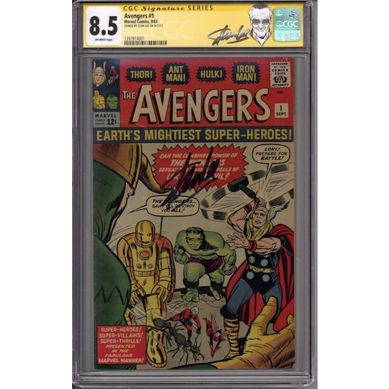 Avengers #1 Stan Lee Signature Series CGC 8.5 (OW) *1397914001*