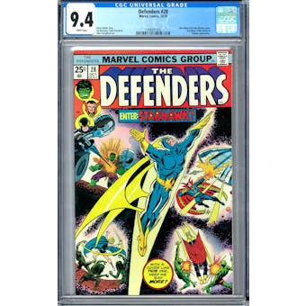 Defenders #28 CGC 9.4 (W) *1398931005*
