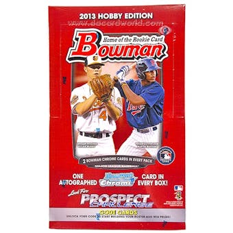 2013 Bowman Baseball Hobby Box