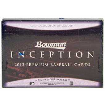 2013 Bowman Inception Baseball Hobby Box