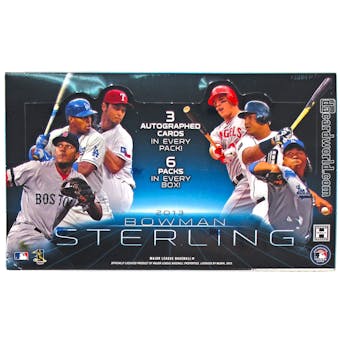 2013 Bowman Sterling Baseball Hobby Box