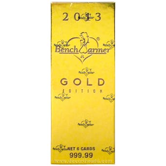 Benchwarmer Gold Edition Trading Card Box (2013)