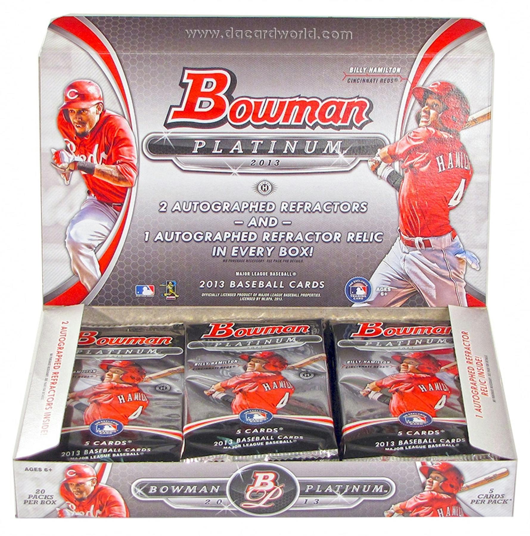 2013 Bowman Platinum Baseball Hobby Box DA Card World