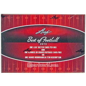 2013 Leaf Best Of Football Hobby Box