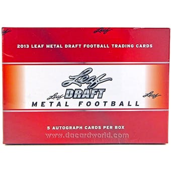 2013 Leaf Metal Draft Football Hobby Box