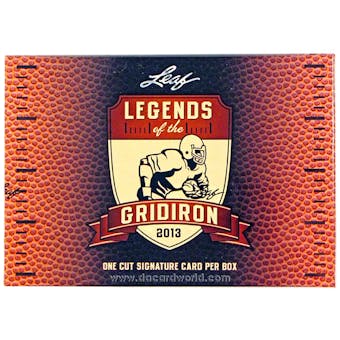 2013 Leaf Legends of the Gridiron Football Hobby Box