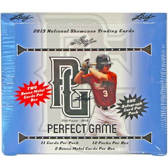 2013 Leaf Perfect Game Showcase Baseball Hobby Box