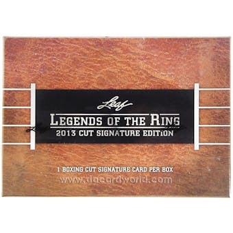 2013 Leaf Legends of the Ring Boxing Hobby Box