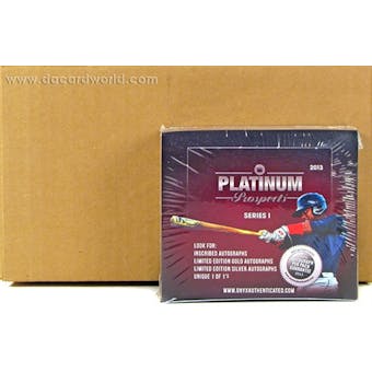 2013 Onyx Platinum Prospects Baseball Hobby 6-Box Case