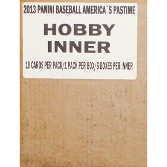 2013 Panini America's Pastime Baseball Hobby 6-Box Case