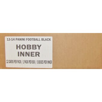 2013 Panini Black Football Hobby 5-Box Case